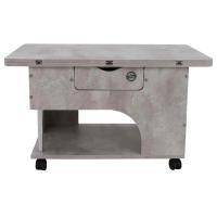 Стол трансформер Стэп, цвет цемент светлый