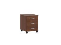 Тумба выкатная "Олимп" цвет Орех Мария Луиза ширина 43 см ЛДСП с ящиками для письменного стола на колесиках