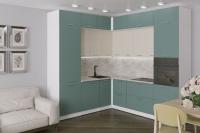 Кухонный гарнитур Глория гранд прайм, цвет Кашемир/Бензин, ширина 220*250 см, с дверцами, с ящиками