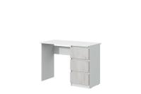 Стол письменный МС "Соната" Цвет Белый Текстурный, Дуб Крафт Белый, ширина 110см, большой, ученический, длинный, с ящиками