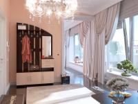 Прихожая в коридор малогабаритная ВШ-2.2, Корпус Венге / Фасад Беленый дуб, ширина 120 см с зеркалом и крючками для дома в коридор, с полками