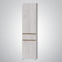 Шкаф "МС Лиана" Дуб Крафт Белый, Дуб Крафт Золотой, ширина 70 см, четырехдверный, напольный высокий