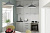 Кухонный гарнитур прямой Шелли макси 180 см цвет Белый/Шиншила серая ширина 180 см ЛДСП с тумбой под мойку со столешницей с полками с выдвижными ящиками