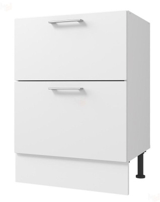 Кухонный модуль Оптима Стол 60 - 2 ящика, цвет Арктик