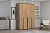 Шкаф распашной "Норден", ширина 160 см, Цвет Дуб Крафт Золотой, четырехдверный, с полками