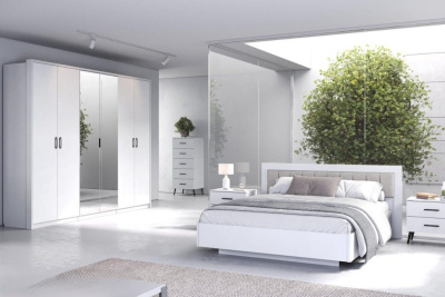 Спальня ЮМИ 7 Белый-Milk-Simple 29