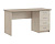 Стол письменный Сити-4 цвет Ясень Шимо светлый ширина 145 см ЛДСП с выдвижными ящиками для спальни и офиса