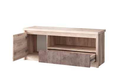 Тумба RTV 1D1SN, JAZZ, цвет Каштан найроби/Оникс