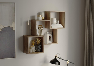 Полка навесная 01 Дуб Вотан