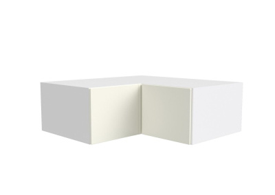 Кухонный модуль Оптима Газовка угол 100, цвет Холст молоко