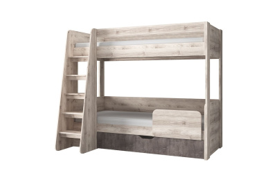 Кровать двухъярусная, JAZZ, цвет Каштан найроби/Оникс