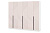 Шкаф Палермо 6-ти створчатый Белый/Матовый Бежевый