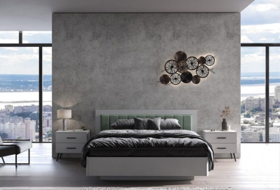 Спальня ЮМИ 6 Белый-Milk-Simple 21