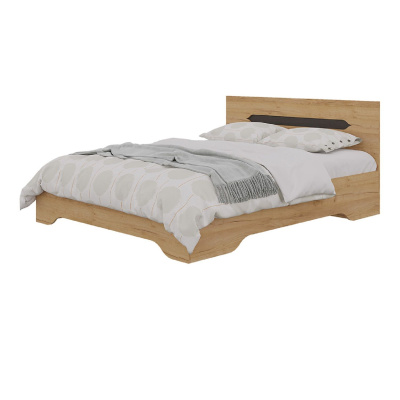 Кровать 1,6 м Вега, цвет Крафт золотой/Венге