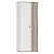 Шкаф для одежды 51.12 Либерти (опора h 20 мм), Белый/дуб каньон, ширина 82 см, для спальни со штангой и полками, распашной