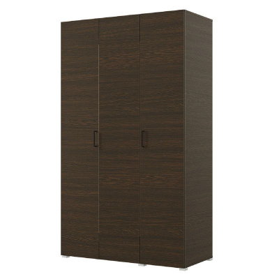 Шкаф 3ств 1200 Бостон, цвет Венге (полки+штанга)