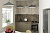 GER Кухонный гарнитур Альба макси 2, Цвет Дуб Браун/Мокко, ширина 180 см, с навесными шкафами, с тумбой под мойку
