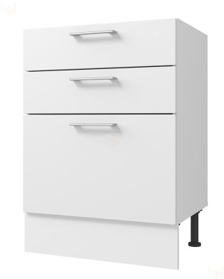 Кухонный модуль Оптима Стол 80 - 3 ящика, цвет Арктик