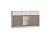 Тумба ТВА 3 ящика 3 двери БОСФОР в современном дизайне и высокой функциональностью цвет Ясень Анкор светлый/Глиняный серый ширина 153,2 см