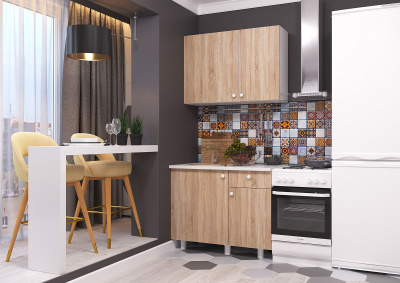 Кухня Point 100, цвет Белый/Сонома