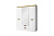 Шкаф 4DG2S Z, TORINO, цвет белый/Дуб наварра