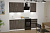 Кухонный гарнитур Ноктюрн стандарт 1600, цвет Бетон темный, ширина 160 см, прямой, модульный, со столешницей, с полками, с выдвижными ящиками