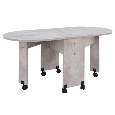 Стол журнальный Баско, цвет цемент светлый