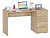 Письменный стол СПМ-354, ширина 135 см, Дуб Сонома ЛДСП, с ящиками учебный для студента или школьника, широкий для компьютера в офис