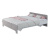 Кровать VICTOR 1.6 м, цвет Белый/Бетон