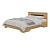 Кровать 1,6 м Вега, цвет Крафт золотой/Венге