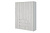 Шкаф распашной МС "Соната", ширина 160 см, Цвет Белый Текстурный, Дуб Крафт Белый, четырёхдверный, с полками, со штангой, с ящиками