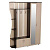 Прихожая Ксения -1 правая, 2150х1500х385, Венге/Дуб молочный