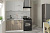 Кухонный гарнитур прямой Парма 1,2 м цвет Белый/Шиншила серая/Джарра ширина 120 см с полками с выдвижными ящиками ЛДСП