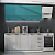 Кухня Лагуна 2000х600 Морская волна / Дуб седой, для кухни, для дома, с полками и выдвижными ящиками