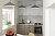 Кухонный гарнитур прямой Парма 1,8 м цвет Белый/Шиншила серая/Джарра ширина 180 см с полками с выдвижными ящиками ЛДСП