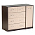 Комод 5 ящиков с дверью 1100х480х900 Венге темный/Венге светлый