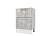 Кухонный модуль Оптима Стол 60 - 2 ящика, цвет Бетон лайт