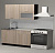 Кухонный гарнитур Светлана лайт 1200мм прямая ширина 120см цвет Ясень шимо светлый/Берилл бежевый/венге с ящиками, подъемными дверками