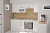 Кухонный гарнитур Жасмин ультра 2000 мм, цвет Белый глянец, модульная, со столешницей, прямой, навесные и напольные шкафы, с полками, с выдвижными ящиками