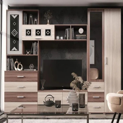 Гостиная Белла Ясень шимо светлый/ясень шимо темный