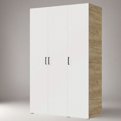 Шкаф 3ств 1350 Бостон, цвет Крафт золотой/Белый (штанги)