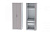 Шкаф 3 с фасадом Иннэс 7 ширина 80 см, Грэй софт и Белый ЛДСП, распашной, в гостиную, в спальню