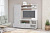 Гостиная Аллегро 8 Белый и светлый цемент, ширина 150 см, стенка с полками, тумба для ТВ