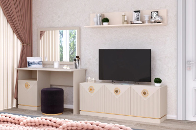 Гостиная "Капри" (комплект 2), цвет Сатин