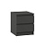 Тумба прикроватная 2 Бетти, 400х420х554, Графит