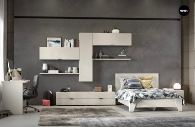 Спальня молодежная Анима 10 Кашемир