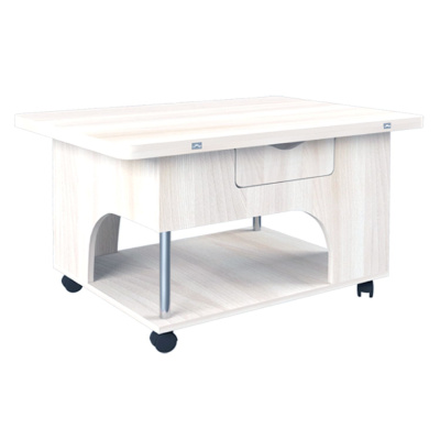 Стол трансформер Стэп, цвет бодега белый