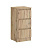 Комод 9 (дуб крафт золотой), ширина 35 см, 3 ящика, в спальню в гостиную, в прихожую