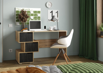 Стол компьютерный СК 11 Вотан/Обсидиан