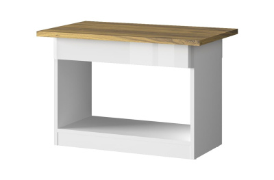 Стол журнальный 1S, TORINO, цвет белый/Дуб наварра